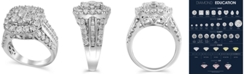 Macy's Certified Diamond (3 ct.t.w.) Engagment Ring in 14k White Gold
